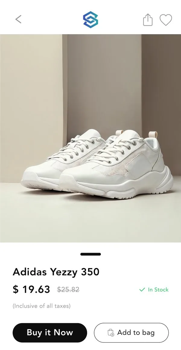 Product detail page
